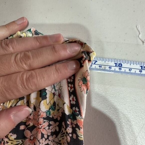 O'Neill Women’s Tank Floral Maxi Sundress Size Small Byron Mixed Print Ruffles - Picture 12 of 13